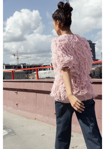 Püsküllü Triko Kazak modelleri