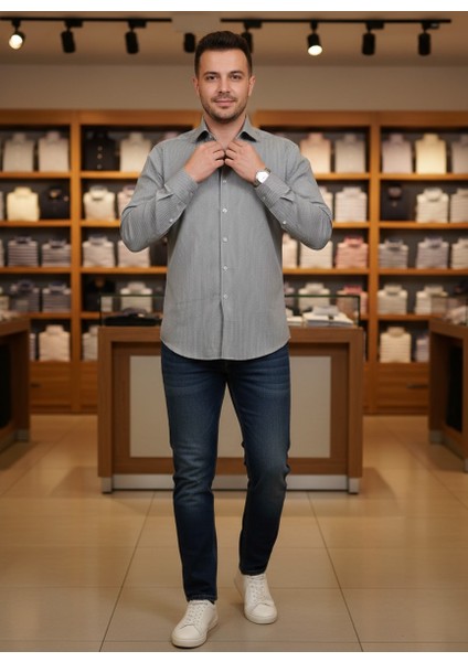 Erkek %100 Pamuk Gömlek