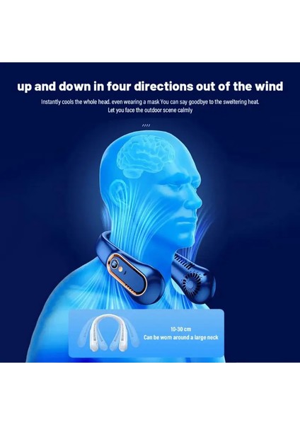 USB Şarjlı Pervanesiz Boyun Fanı – Mini Taşınabilir Sessiz 5 Kademe Yeşil fiyatları