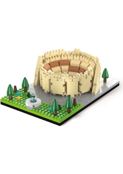 Tarihi Kolezyum Yapım Seti 505 Parça – 12 cm Minyatür Maket – Çocuk ve Yetişkin Yapım Oyuncak Seti