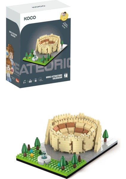 Tarihi Kolezyum Yapım Seti 505 Parça – 12 cm Minyatür Maket – Çocuk ve Yetişkin Yapım Oyuncak Seti fiyatları