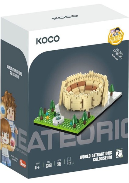 Tarihi Kolezyum Yapım Seti 505 Parça – 12 cm Minyatür Maket – Çocuk ve Yetişkin Yapım Oyuncak Seti modelleri