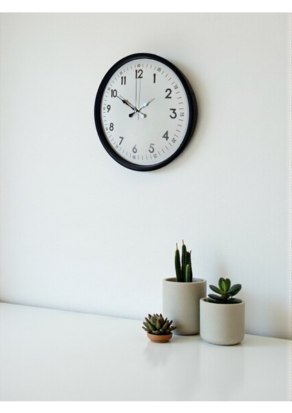 Zentime 36 cm Siyah Dekoratif Duvar Saati modelleri