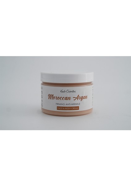 Nemlendirici Parlatıcı Doğal El Yapımı Tüm Ciltler için Yüz ve Vücut - Morocco Arganı Kremi
