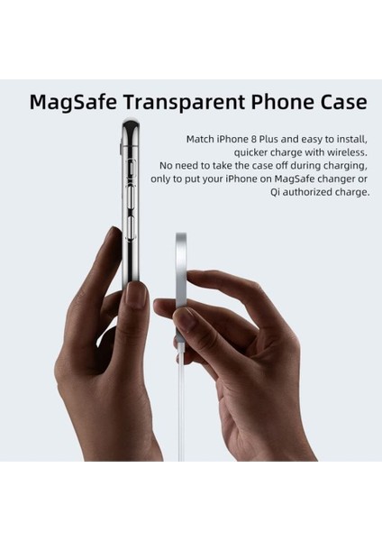 Xiaomi Redmi 12C Sert Pc Sararmaz Magsafe Şeffaf Kılıf (Görseller Temsilidir) fiyatları