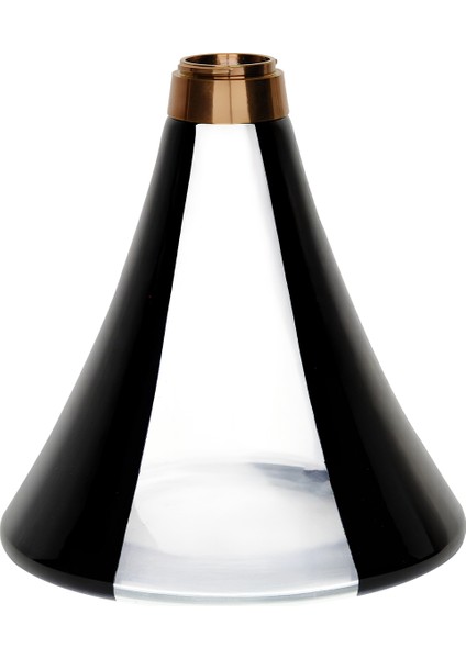 Orion Nargile - Bronz Gövde-Siyah Cam