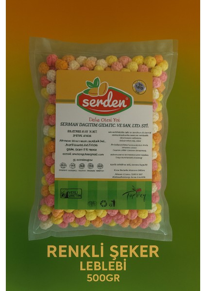 Renkli Şeker Leblebi 500GR