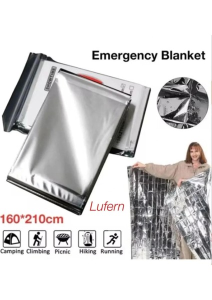 Çift Taraflı Gümüş Acil Durum Battaniyesi Soğuk Sıcak Tutan Termal Yanık Hayatta Kalma Kamp Deprem modelleri