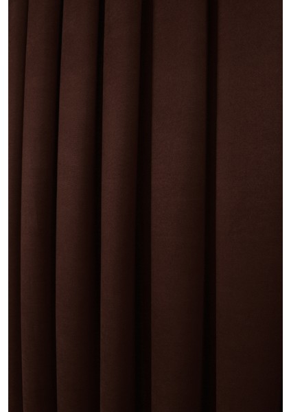 Düz Ada Fon Perde Kahverengi fiyatları