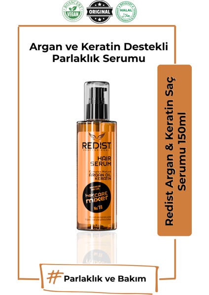 Argan Keratin Saç Serumu 125 ml | Kırılmalara Son! Argan Keratin Etkisi