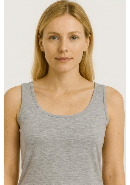 Yuvarlak Yaka Pamuk Atlet