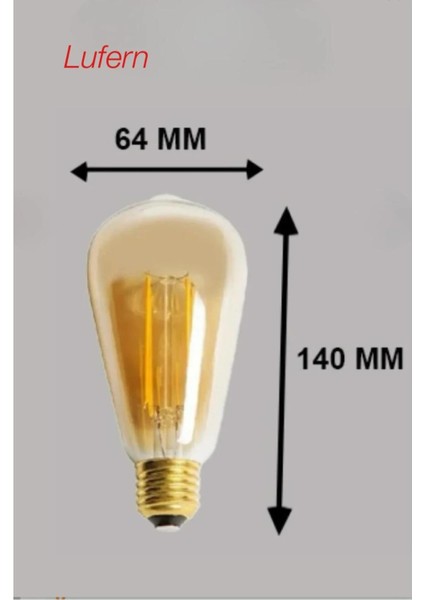 Rustik Retro Akkor LED Ampul Vintage Spiral Filament Blubs Yüksek Işıklandırma Lamba Gün Işığı E27 fiyatları