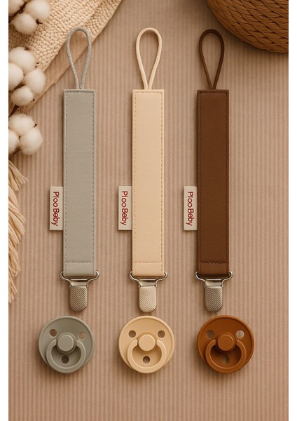 Emzik Askısı - Emzik Zinciri - Emzik Tutacağı 3'lü Set