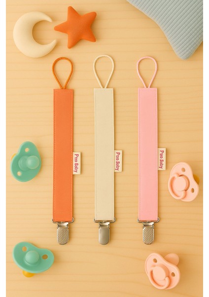 Emzik Askısı - Emzik Zinciri - Emzik Tutacağı 3'lü Set