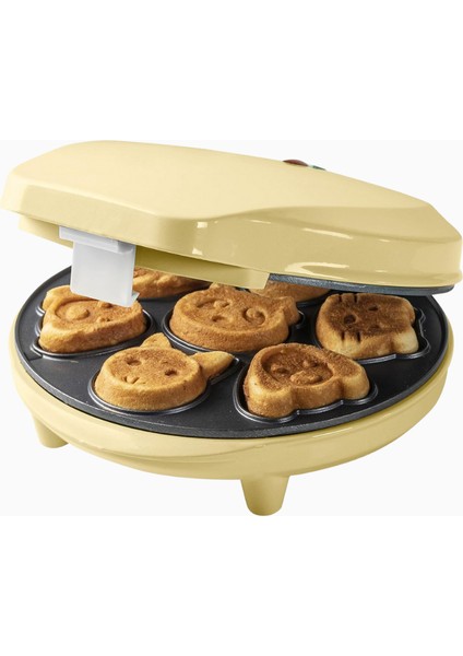 Mini Hayvan Motifli Waffle Makinesi ve 700 ml Ölçekli Hamur Dozajlayıcı modelleri
