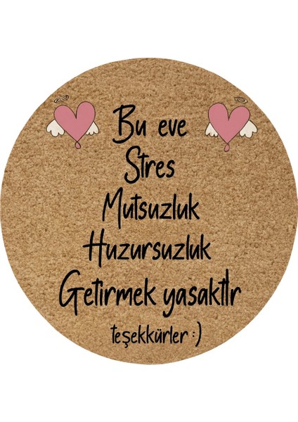 Stres Yok Mutluluk Temalı Hoşgeldiniz Ahşap Mdf Uv Baskı Kapı Süsü fiyatları