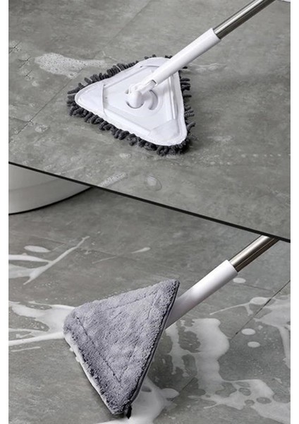 Mytechcat® Teleskopik Saplı 150 cm Üçgen Mop Cam Duvar Tavan Fayans Parke Temizleyici Mop fiyatları