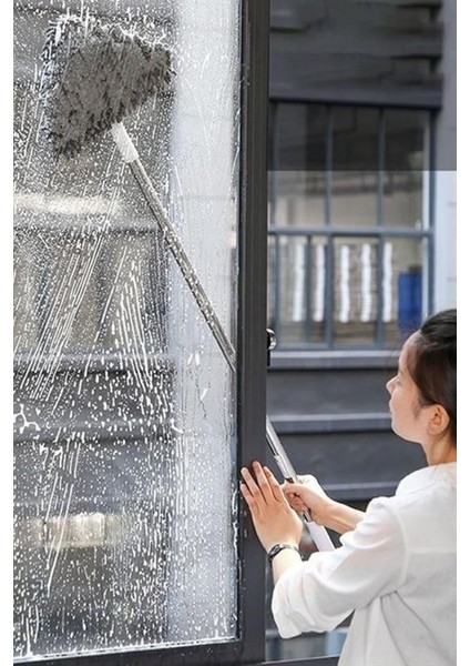 Mytechcat® Teleskopik Saplı 150 cm Üçgen Mop Cam Duvar Tavan Fayans Parke Temizleyici Mop fırsatları