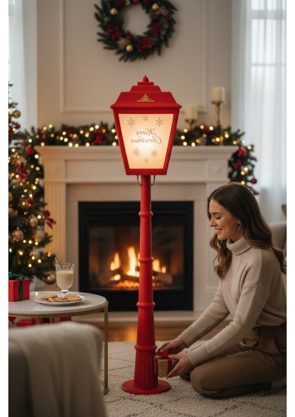Christmas Kırmızı Sokak Lambası / Lambader fırsatları
