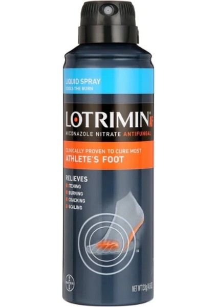 Lotrımın Lıquıd Sprey Cools The Burn Athlete's Foot Ayak Spreyi 133 G