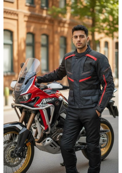 4 Mevsim Touring Ce Level 1 Korumalı Motosiklet Montu