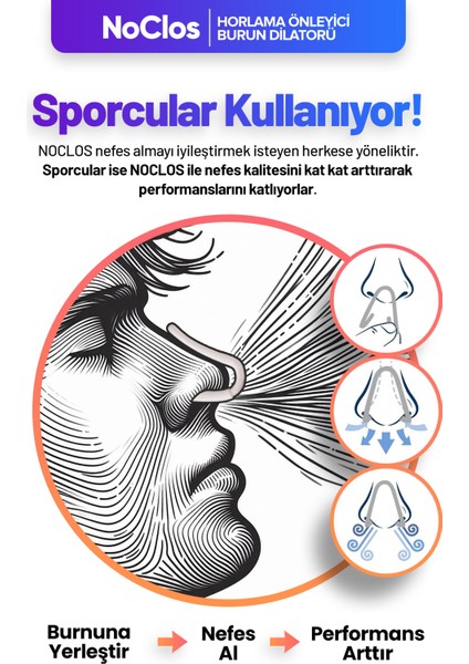 Noclos A+ 1'li Kırmızı Horlama Önleyici