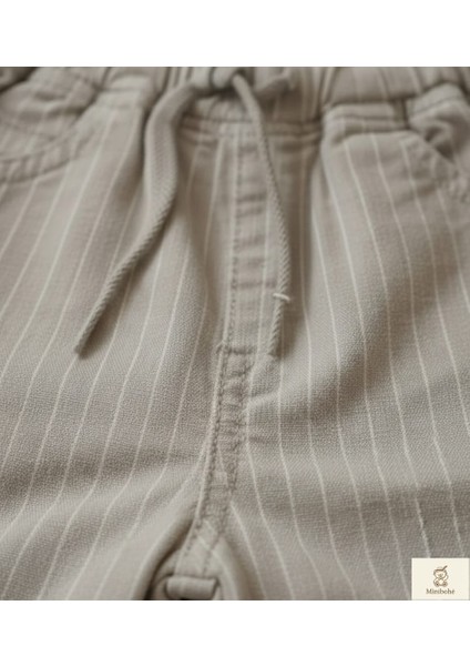 Minibohe Erkek Bebek & Çocuk Çizgili Pantolon Stone fiyatları