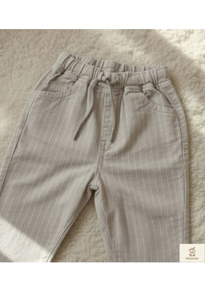 Minibohe Erkek Bebek & Çocuk Çizgili Pantolon Stone modelleri