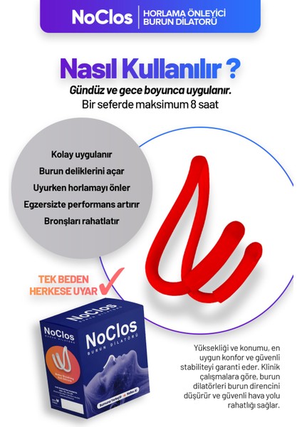 Noclos A+ 2'li Kırmızı Horlama Önleyici modelleri