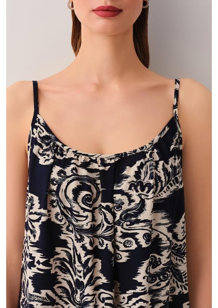 Şal Baskılı Spring Plaj Elbisesi fırsatları