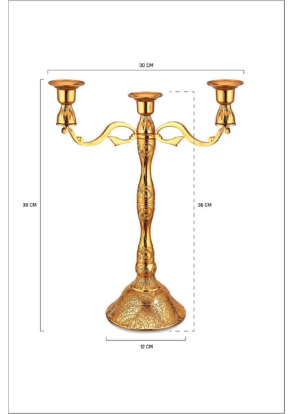 3'lü Döküm Zamak Dekoratif Mumluk Seti Büyük Boy Modern Tasarım fiyatları