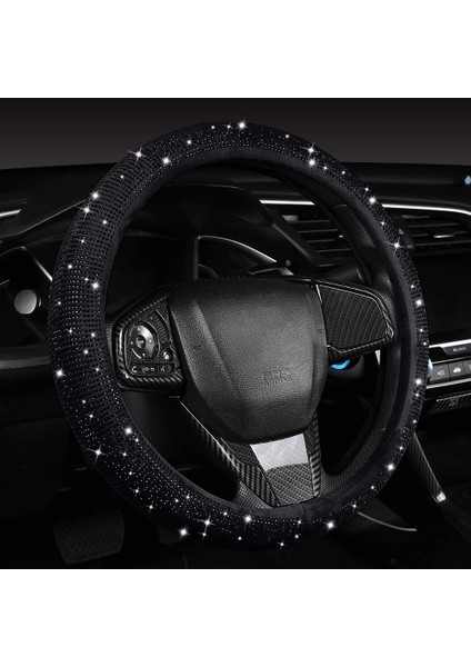 Full Siyah Taşlı Direksiyon Kılıfı