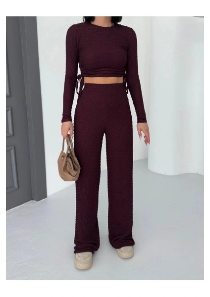 Bubble Alt Üst Takım Bordo PT510446