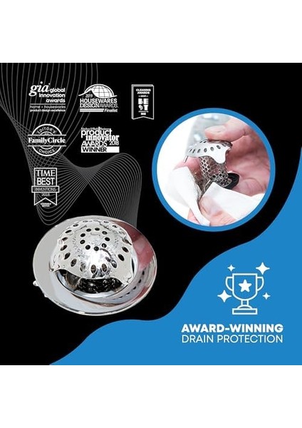 Ultra Devrim Niteliğinde Küvet Gider Koruması, Saç Süzgeci/trampet Gider Süzgeci, Paslanmaz Çelik modelleri