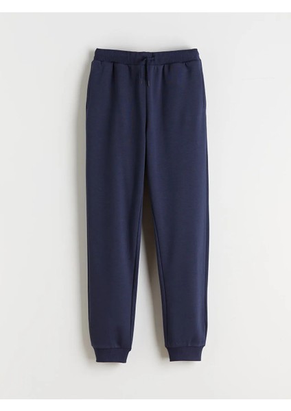 Lcw Kids Lacivert Beli Lastikli Kız Çocuk Jogger Eşofman Alt