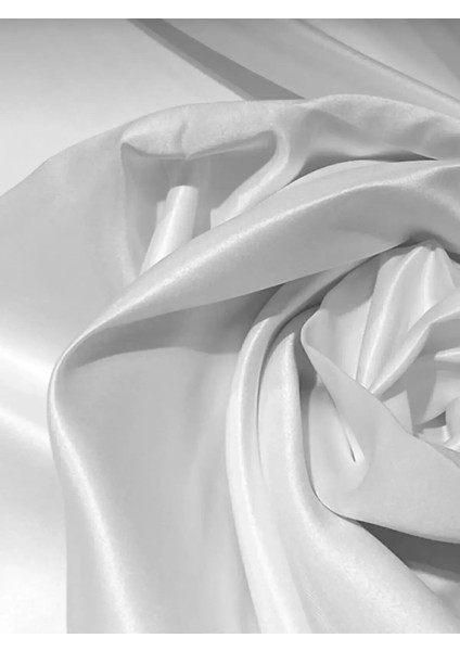 Beyaz Saten Güneşlik 1.kalite Elegant Saten Kumaş [tavsiye Edilen]
