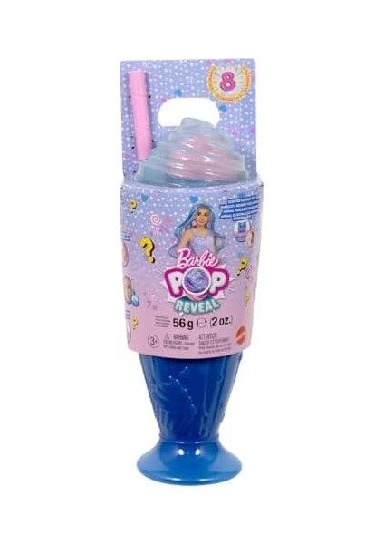 Pop Reveal Serisi Bebek ve Aksesuar Seti, Atıştırmalık Serisi, Kapkek Düşkünü Havalı Kız ve Evcil Hayvanı, Renk Değişimi Dahil 8 Sürpriz, JFY61 modelleri