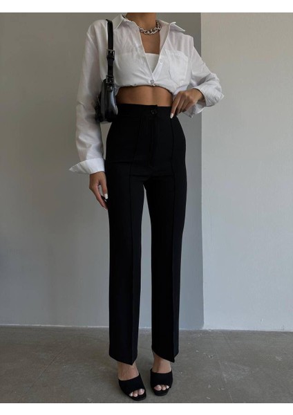 Kadın Çımalı Full Likralı Palazzo Pantolon Çekme Solma Yapmaz modelleri