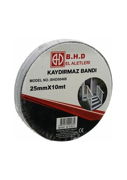 Kaydırmaz Siyah Bant 25 mm x 10 mt
