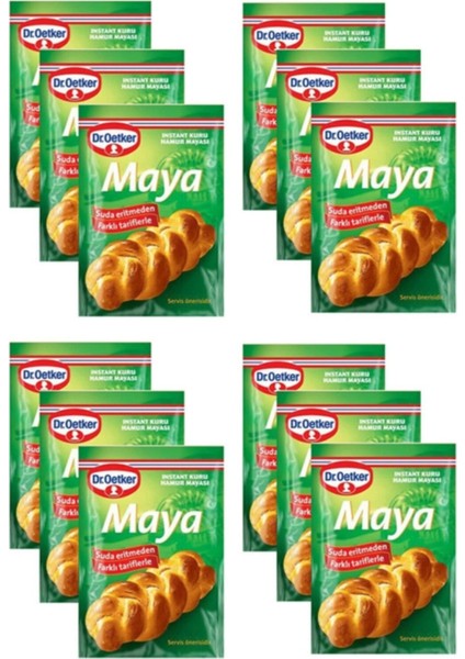 Instant Kuru Maya 10 gr x 12 Paket