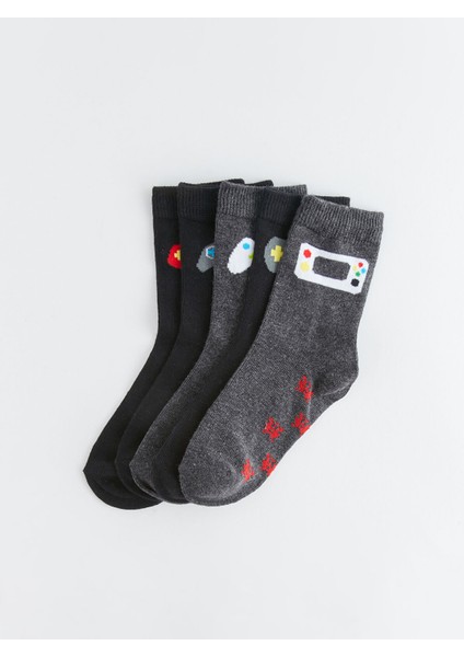 Yeni Sezon Desenli Erkek Çocuk Soket Çorap 5'li fiyatları