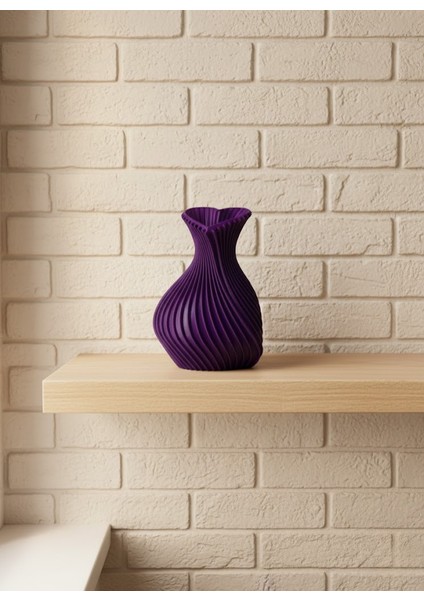 5 cm Mor Kalp Formlu Mini Vazo Modern Mini Dekor Ürünü