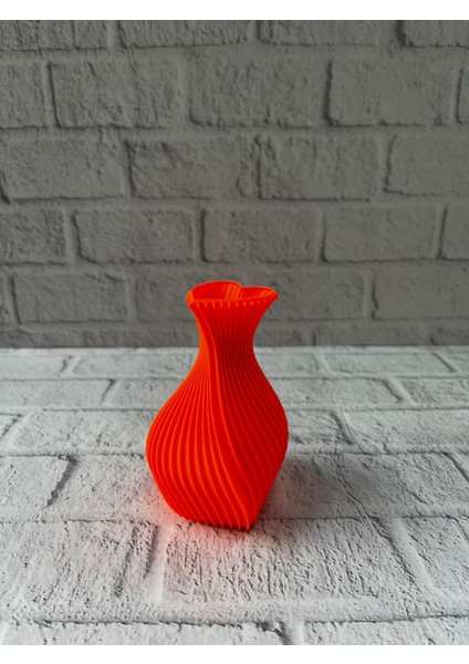 Kalpli Turuncu Dekoratif Vazo 11 cm Modern Şık Masaüstü Aksesuar fiyatları