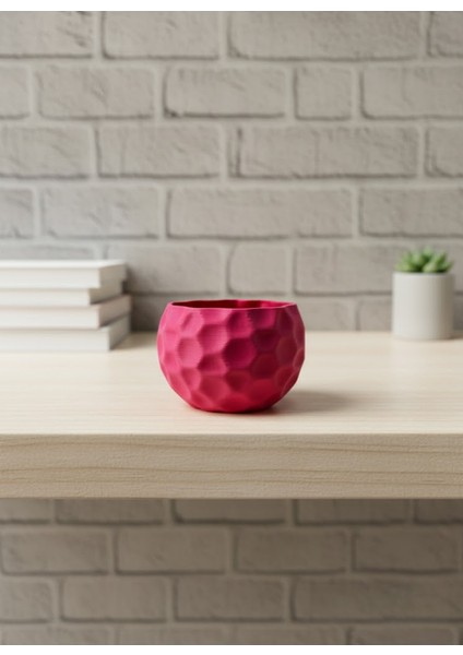 Mini Mor Dekoratif Saksı 5 cm Modern Masaüstü Bitki Saksısı