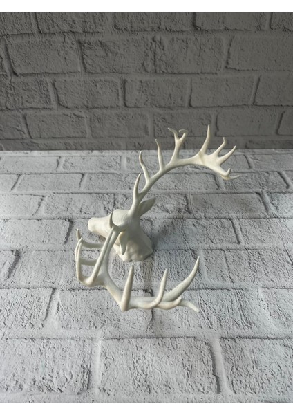 Dekoratif Geyik Başı Heykel 25 cm Modern Minimal Tasarım fiyatları