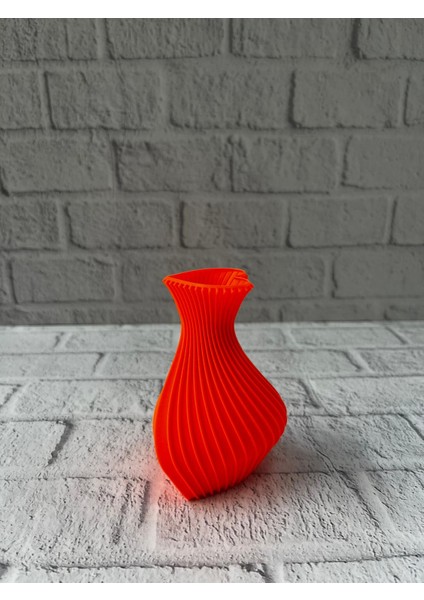 11 cm Turuncu Kalp Formlu Mini Vazo Estetik Dekoratif Obje modelleri