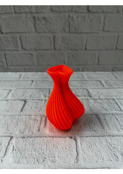 11 cm Turuncu Kalp Formlu Mini Vazo Estetik Dekoratif Obje indirimleri