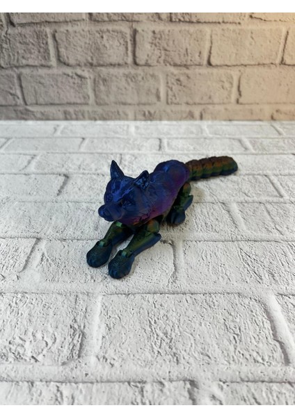 Rainbow Hareketli Kurt Masa Dekoru Esnek Eklem Yapılı modelleri