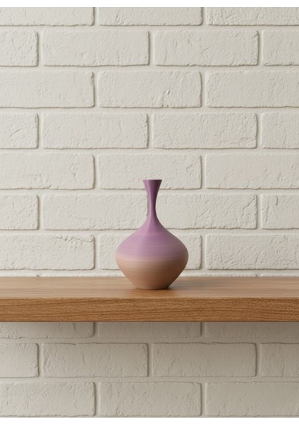 Mini Rainbow Dekoratif Vazo 8 cm Renk Geçişli Modern Tasarım