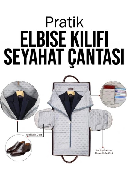 Pratik Elbise Kılıfı Seyahat Çantası